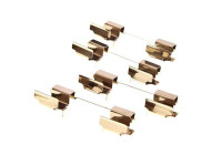 Accessory set, disc brake pad