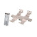 Accessory set, disc brake pad
