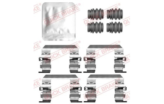 Accessory set, disc brake pad