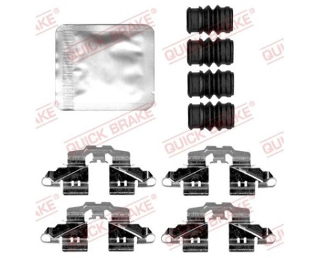 Accessory set, disc brake pad