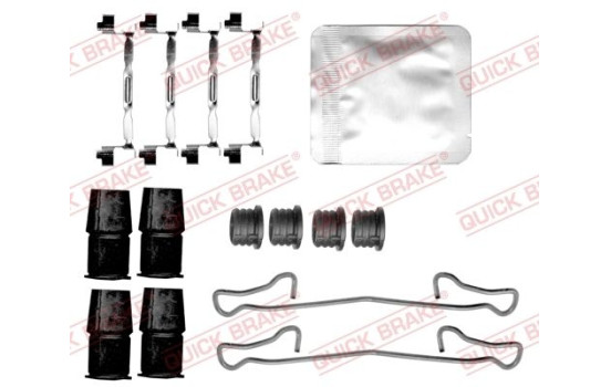 Accessory set, disc brake pad