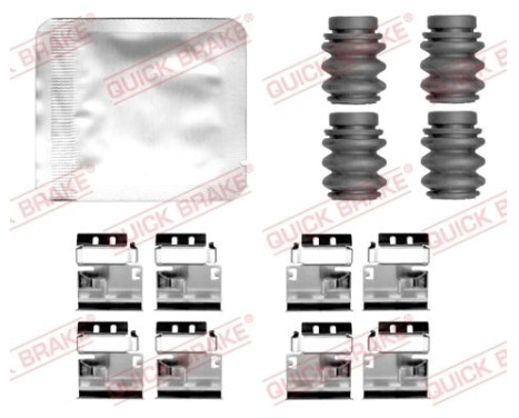 Accessory set, disc brake pad