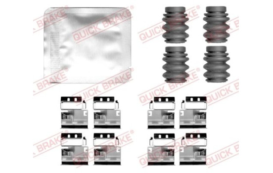 Accessory set, disc brake pad