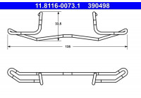 Spring, brake caliper