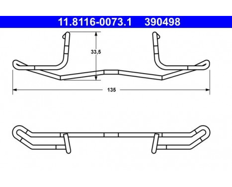 Spring, brake caliper