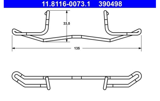 Spring, brake caliper