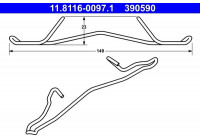Spring, brake caliper