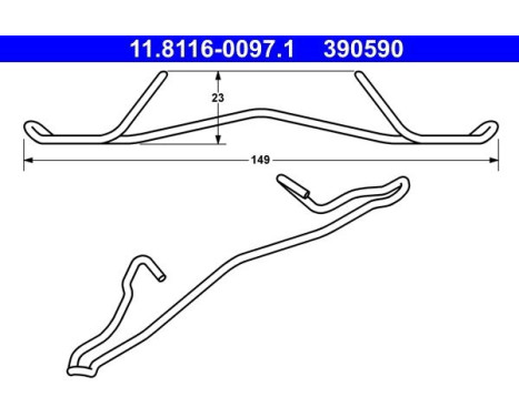 Spring, brake caliper