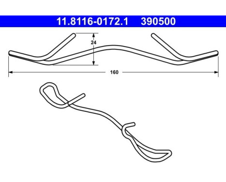 Spring, brake caliper