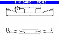 Spring, brake caliper