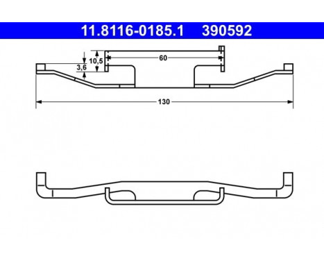 Spring, brake caliper