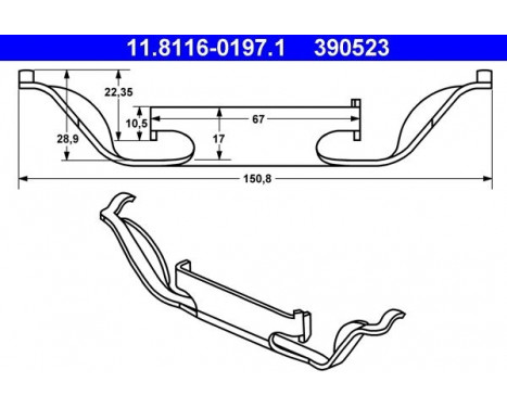 Spring, brake caliper