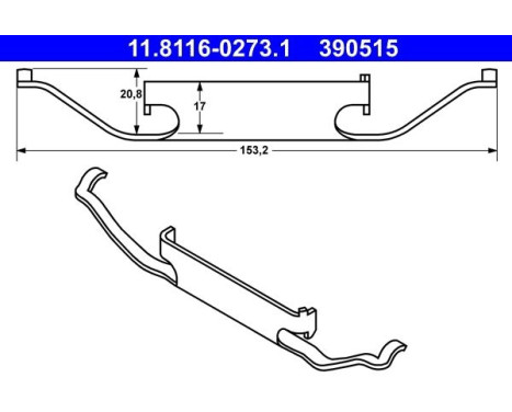 Spring, brake caliper