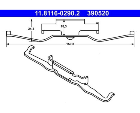Spring, brake caliper