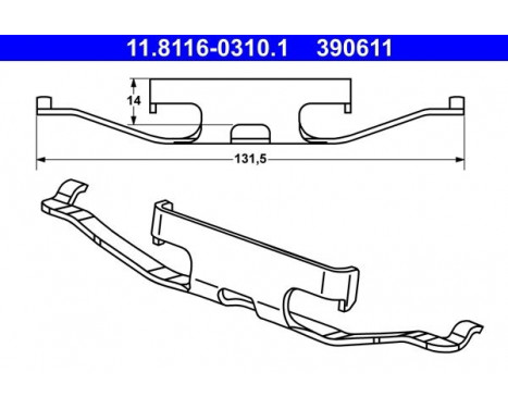 Spring, brake caliper