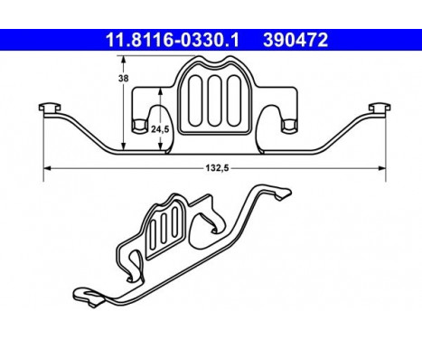 Spring, brake caliper