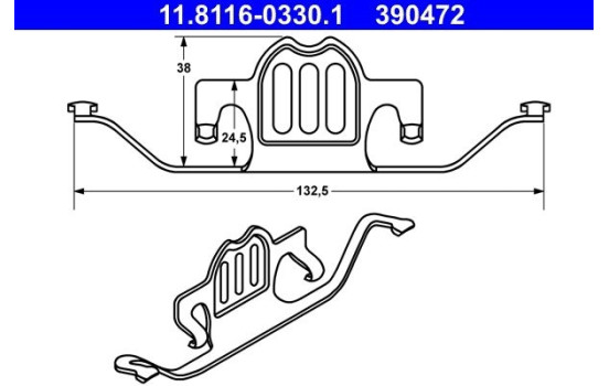 Spring, brake caliper