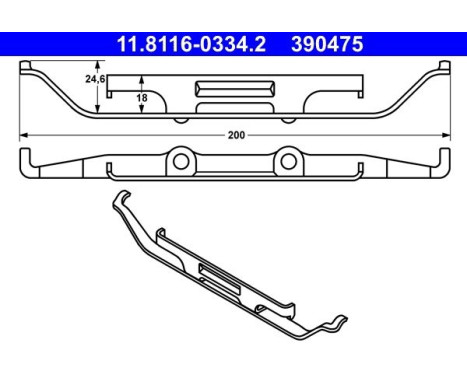 Spring, brake caliper