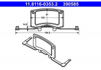 Spring, brake caliper