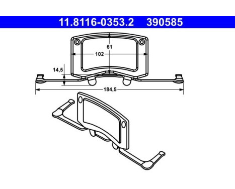 Spring, brake caliper