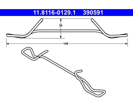 Spring, brake caliper