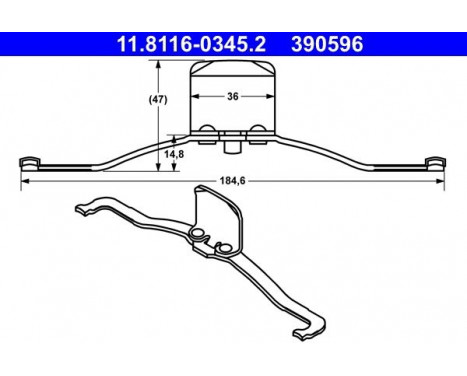 Spring, brake caliper