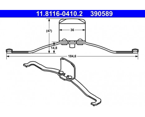 Spring, brake caliper