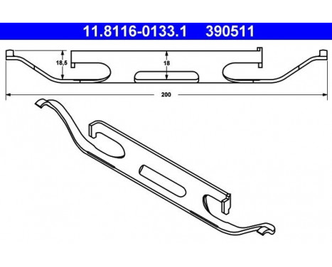 Spring, brake caliper