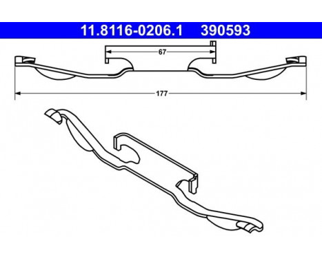 Spring, brake caliper, Image 2