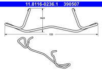 Spring, brake caliper