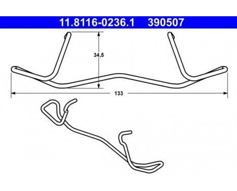 Spring, brake caliper