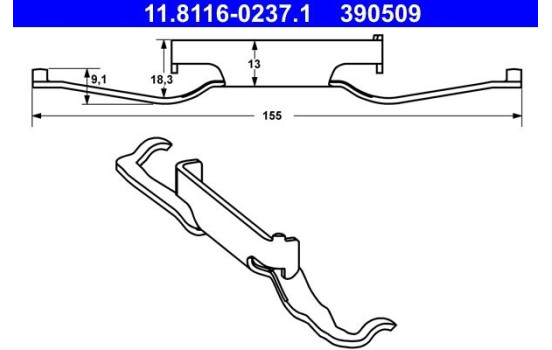 Spring, brake caliper