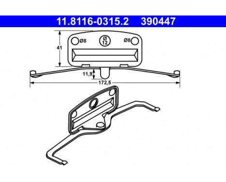 Spring, brake caliper