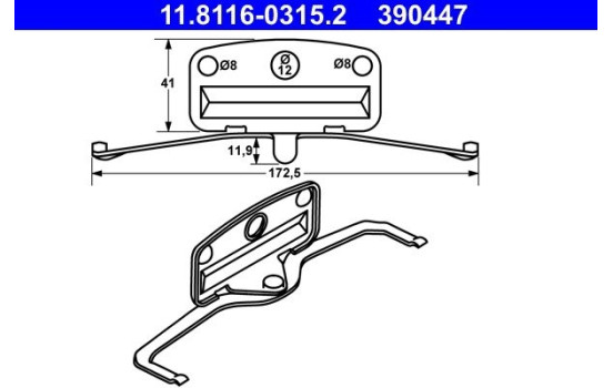 Spring, brake caliper