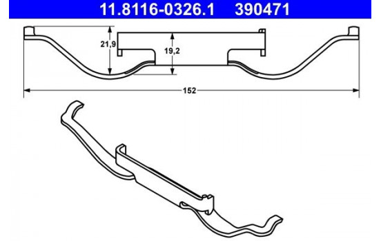 Spring, brake caliper