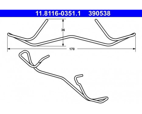 Spring, brake caliper