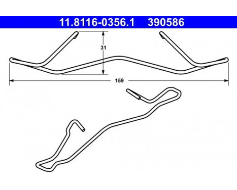 Spring, brake caliper, Image 2