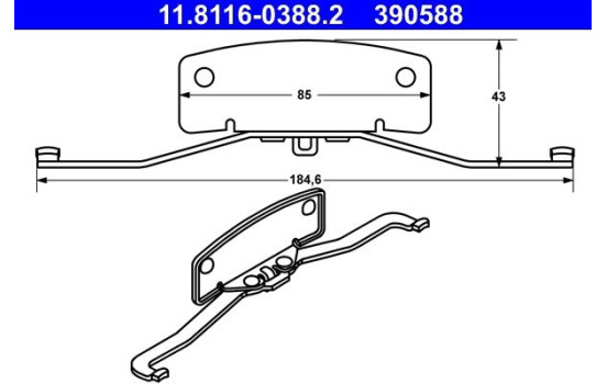 Spring, brake caliper