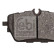 Brake pad set 1000375 FEBI