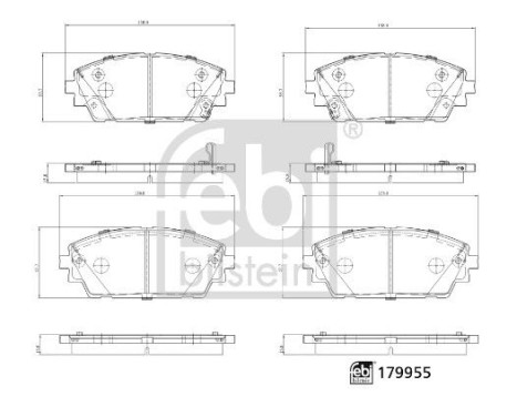 brake pad set 179955 FEBI