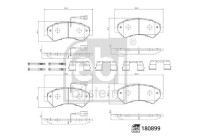 brake pad set 180899 FEBI