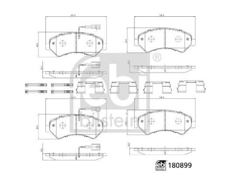 brake pad set 180899 FEBI