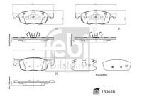 brake pad set 183658 FEBI