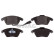 brake pad set 30916502 Swag