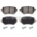 brake pad set 30916912 Swag