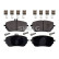 brake pad set 33107353 Swag