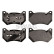 brake pad set 33107372 Swag