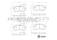 brake pad set 33107998 Swag