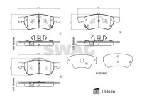 brake pad set 33109108 Swag