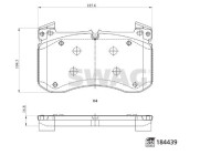 brake pad set 33109373 Swag
